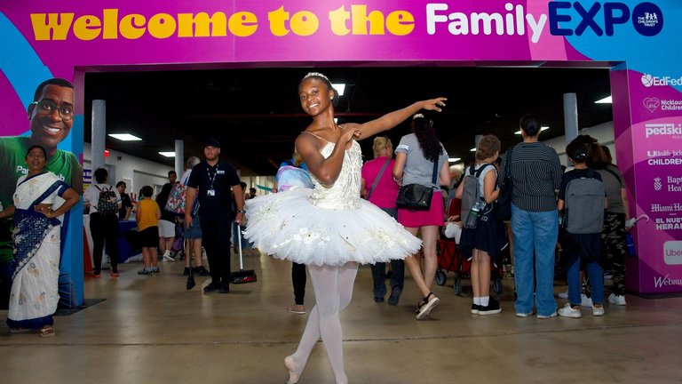 A ballerina welcomes attendees to the 2026 Family Expo. A ballerina welcomes attendees to the 2026 Family Expo.