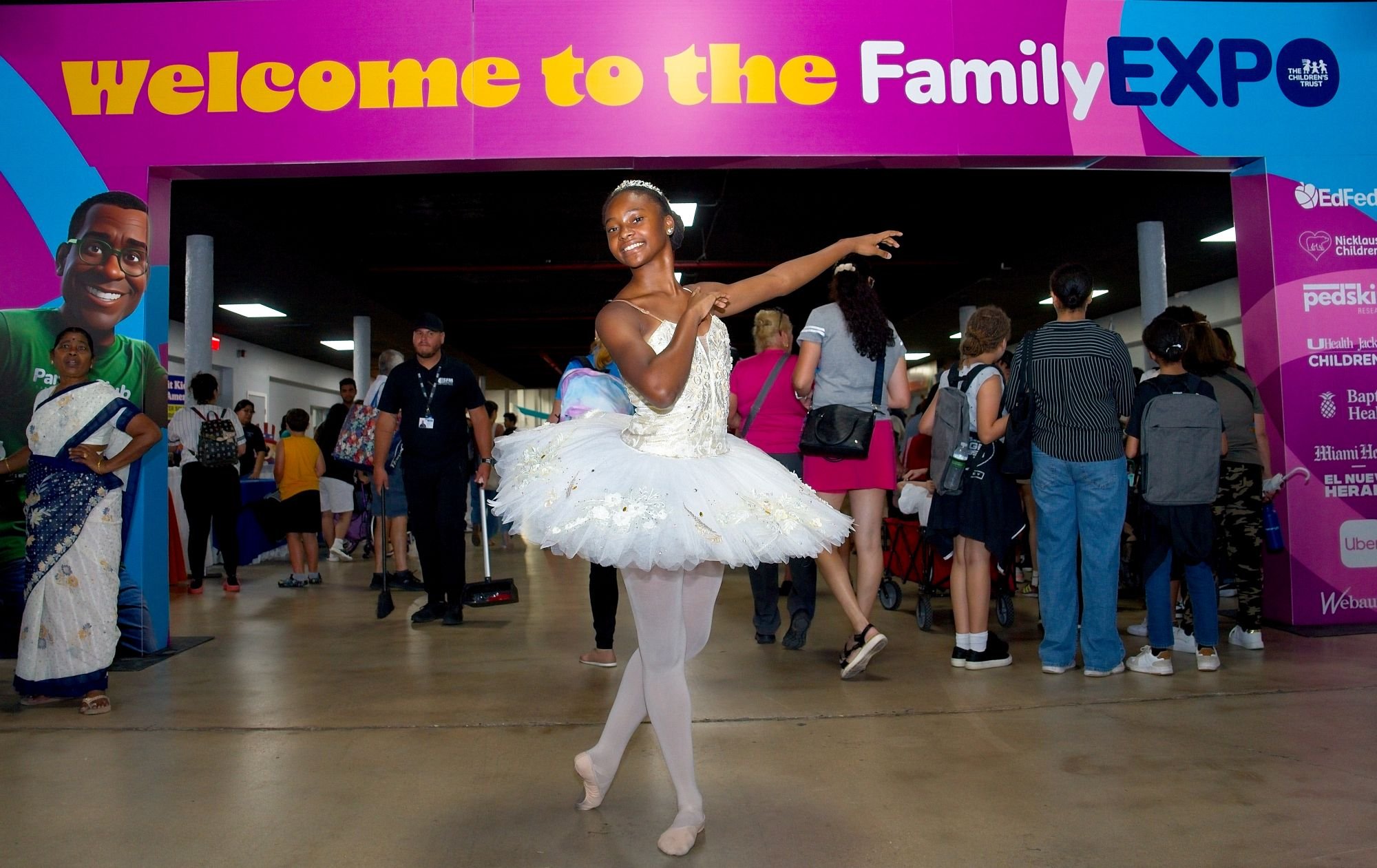 A ballerina welcomes attendees to the 2026 Family Expo. A ballerina welcomes attendees to the 2026 Family Expo.
