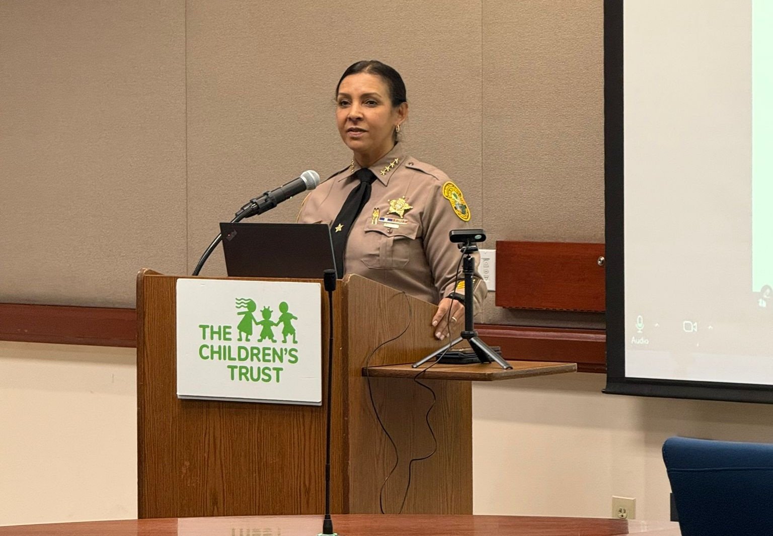 Sheriff Rosie Cordero-Stutz Visits The Children’s Trust